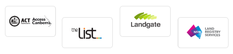 authorised Australian land registries logos