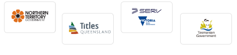 Authorised Australian land registries logos